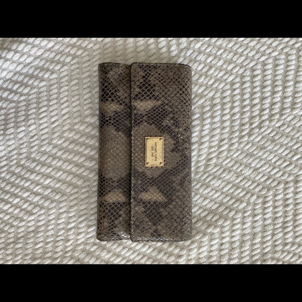 Micheal Kors Wallet with gold accents